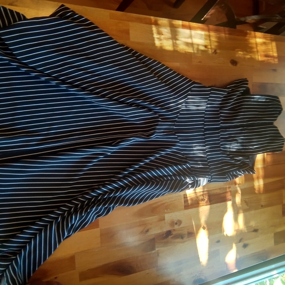 New York & Company dress, pin strip black&white, - Picture 3 of 5